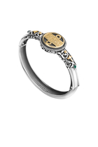 Sabah Fakhri Bracelet, 18k Gold & Sterling Silver with Green Onyx